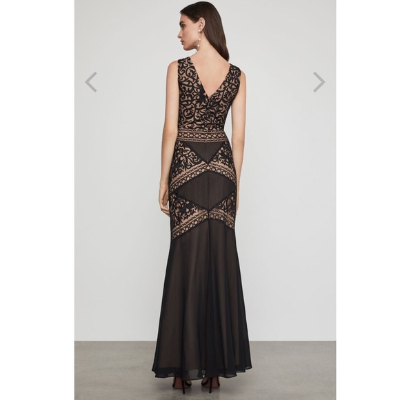 BCBG Scrolling Embroidery Gown - Picture 2 of 8